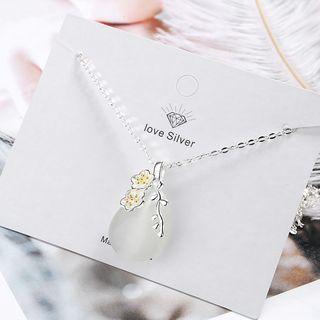 Sakura & Branches Pendant Necklace As Shown In Figure - One Size