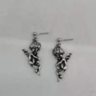 Devil Drop Earring 1 Pair - Silver - One Size