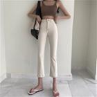 High-waist Slim-fit Wide-leg Pants