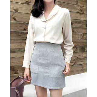 Collar-detail Blouse