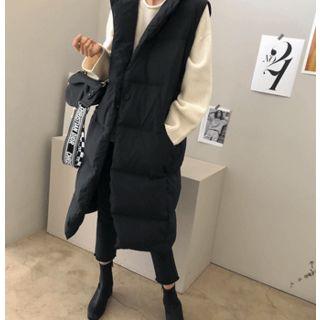 Turtle-neck Duck Down Padded Vest