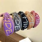 Lettering Knit Hair Band