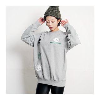 Patched Sweatshirt