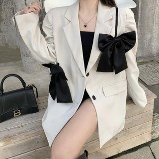 Ribbon Blazer Off-white - One Size