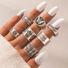 Set Of 7: Ring Set Of 7 - 20919 - Silver - One Size