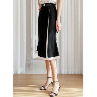 Piped Midi Mermaid Skirt