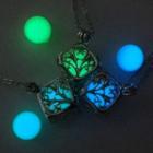Luminous Cube Pendant Necklace