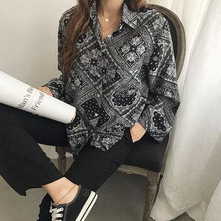 Wide-sleeve Paisley Shirt
