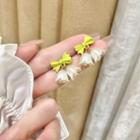 Bow Flower Fringed Alloy Earring