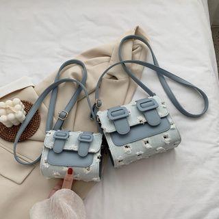 Denim Satchel Crossbody Bag