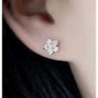 S925 Silver Flower Stud Earring As Shown In Figure - One Size