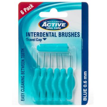 Beauty Formulas - Intenrdental Brushes (0.6mm) 6 Pcs