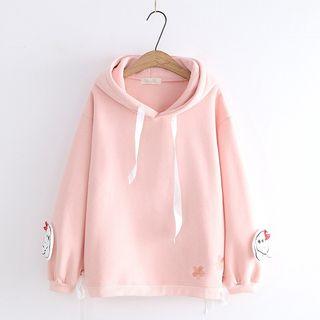 Applique Hoodie Pink - M