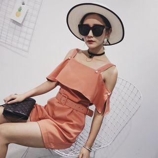Sleeveless Ruffled Playsuit
