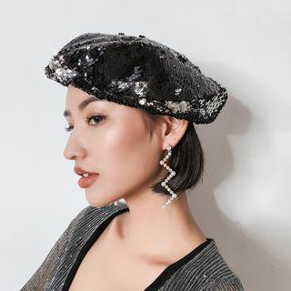 Faux Pearl Rhinestone Zigzag Dangle Earring Zigzag - Gold - One Size