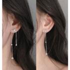 925 Sterling Silver Non-matching Fringed Earring