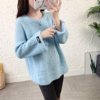 Faux-pearl Sweater