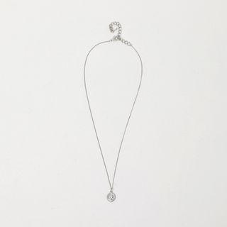 Medallion Chain Necklace Silver - One Size
