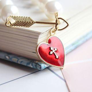 Faux-pearl Heart Bracelet As Shown In Figure - One Size