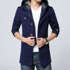 Hooded Zip Buttoned Jacket