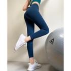 High-waist Lettering Cropped Yoga Pants