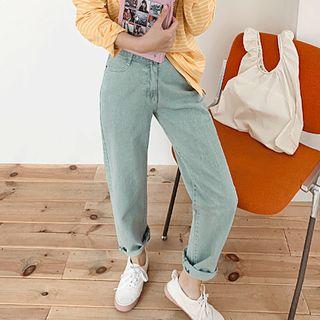 Pastel-color Baggy Pants