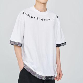 Paisley Flower Short-sleeve Top