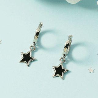 Star Hoop Earring As Shown In Figure - One Size