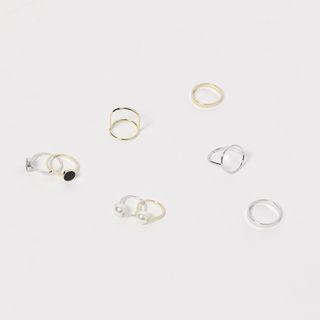 Set Of 4 : Metallic Rings