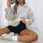 Long Sleeve Paneled Loose-fit Hoodie
