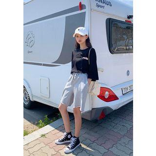 Cotton Bermuda Sweatshorts