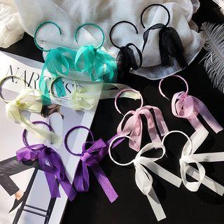 Ribbon Statement Open Hoop Earring