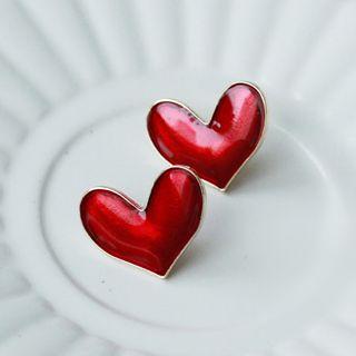 Glaze Heart Earring