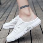 Mesh Panel Lace-up Mule Sneakers