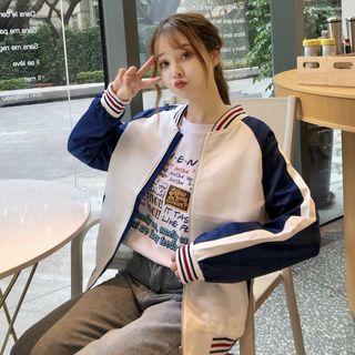 Stand Collar Baseball Jacket