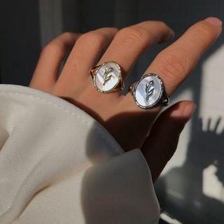 Flower Shell Alloy Ring