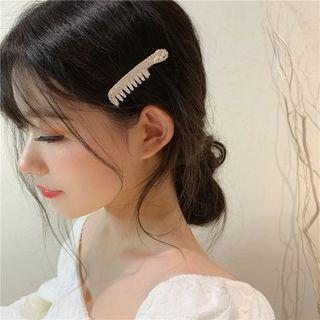 Hair Comb Rhinestone Hair Clip Silver - One Size