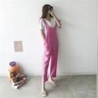 Tie-strap Linen Blend Jumpsuit
