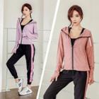 Set: Sports Short-sleeve Top + Jogger Pants