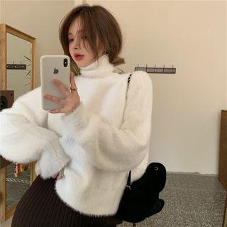 Fluffy Turtle Neck Sweater