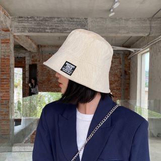 Corduroy Appliqued Bucket Hat