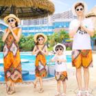 Family Matching Sleeveless Sundress / Short-sleeve T-shirt / Shorts / Set