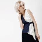 Paneled Buckled Vest