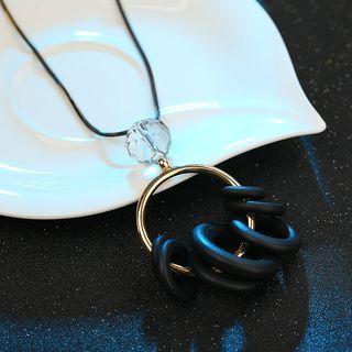 Wooden Rings Necklace
