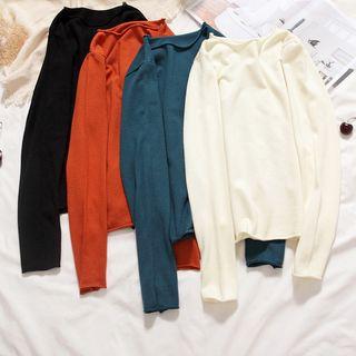 Ripped Trim Knit Top