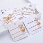 Set: Faux Pearl Alloy Hair Pin (assorted Designs)