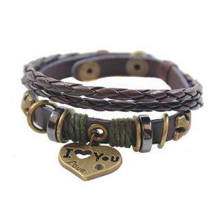 Heart Genuine Leather Bracelet