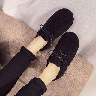 Fleece Lace Up Shoes