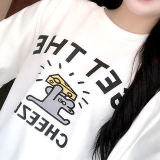 Get The Cheese Print Sweatshirt