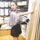 Set: 3/4-sleeve Blouse + Camisole